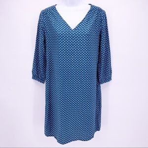 NEW Old Navy Blue Floral 3/4 Sleeve Dress Size XS